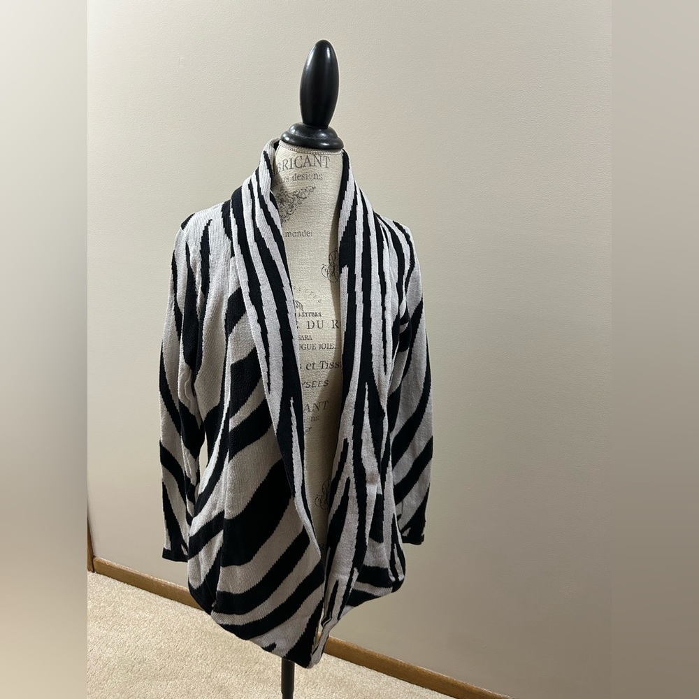 Dana Buchman Zebra Cardigan